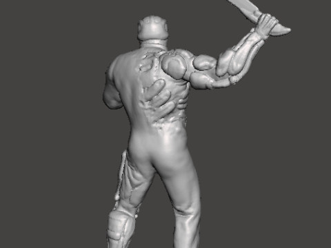 JASON X UBER JASON MINIATURE MODEL HORROR FANTASY OR SCIFI GAMES RPG DND Model Cetak 3D