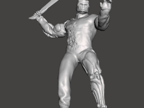 JASON X UBER JASON MINIATURE MODEL HORROR FANTASY OR SCIFI GAMES RPG DND Model Cetak 3D