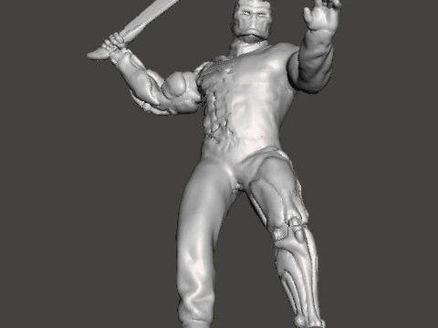 JASON X UBER JASON MINIATURE MODEL HORROR FANTASY OR SCIFI GAMES RPG DND 3D Print Model