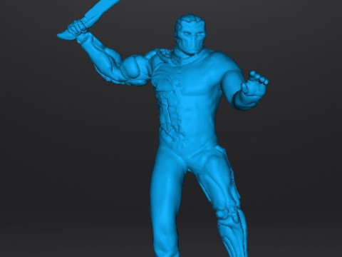 JASON X UBER JASON MINIATURE MODEL HORROR FANTASY OR SCIFI GAMES RPG DND Model Cetak 3D