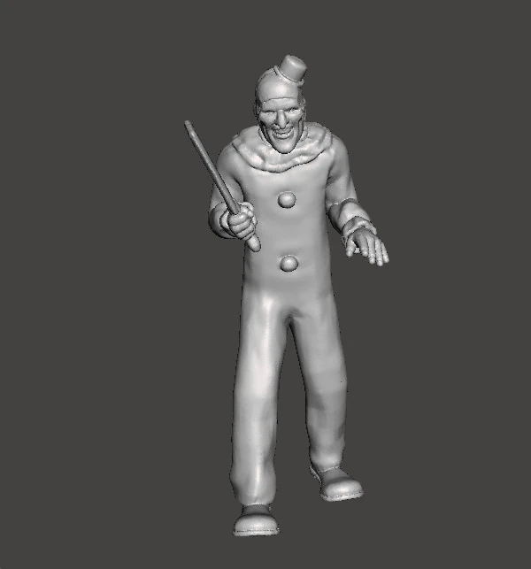 TERRIFIER ART THE CLOWN MINIATURE MODEL HORROR FANTASY GAMES RPG DND 3D Print Model .c4d .max .obj .3ds .fbx .stl .blend 