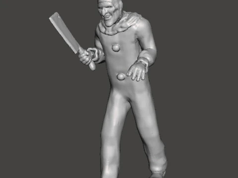 TERRIFIER ART THE CLOWN MINIATURE MODEL HORROR FANTASY GAMES RPG DND 3D Print Model