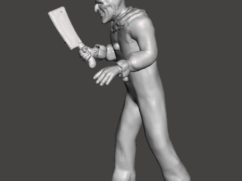 TERRIFIER ART THE CLOWN MINIATURE MODEL HORROR FANTASY GAMES RPG DND Modelo de impresión 3D