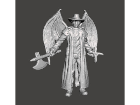 JEEPERS CREEPERS WINGED MINIATURE MODEL HORROR FANTASY GAMES RPG DND 3D Print Model