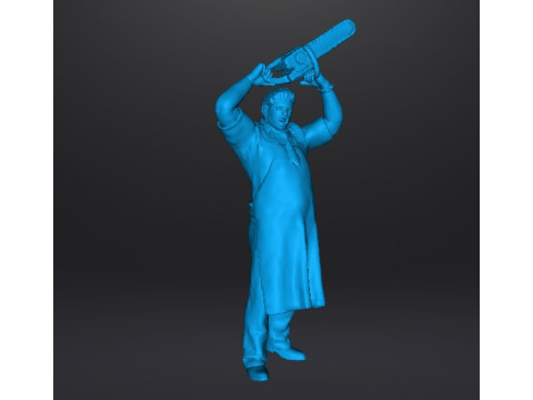 LEATHERFACE TEXAS CHAIN SAW MASSACRE MINIATURE MODEL HORROR FANTASY GAMES RPG DND 3Dプリントモデル