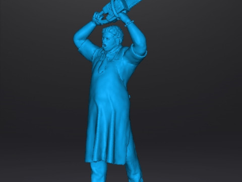 LEATHERFACE TEXAS CHAIN SAW MASSACRE MINIATURE MODEL HORROR FANTASY GAMES RPG DND 3Dプリントモデル