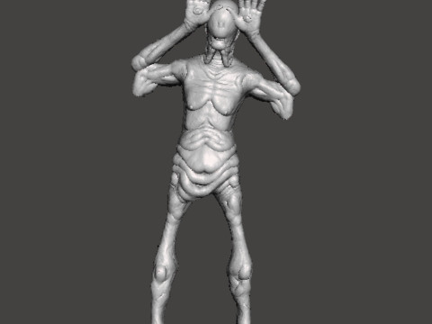 PALEMAN MONSTER MINIATURE MODEL FOR HORROR OR FANTASY GAMES RPG DND 3D Принт Модель