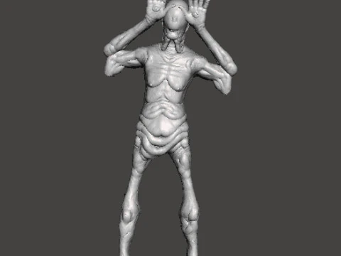 MODELO EM MINIATURA DO MONSTRO PALEMAN PARA JOGOS DE HORROR OU FANTASIA RPG DND Modelo de Impressão 3D