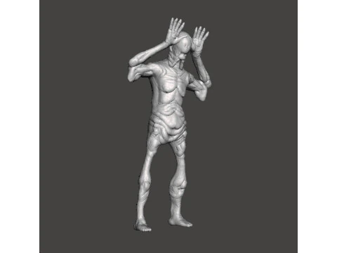 PALEMAN MONSTER MINIATURE MODEL FOR HORROR OR FANTASY GAMES RPG DND 3D Print Model