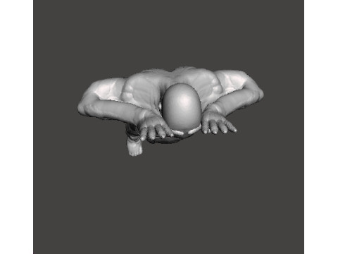 PALEMAN MONSTER MINIATURE MODEL FOR HORROR OR FANTASY GAMES RPG DND 3D 打印模型