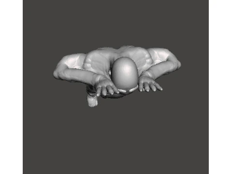PALEMAN MONSTER MINIATURE MODEL FOR HORROR OR FANTASY GAMES RPG DND 3D Print Model