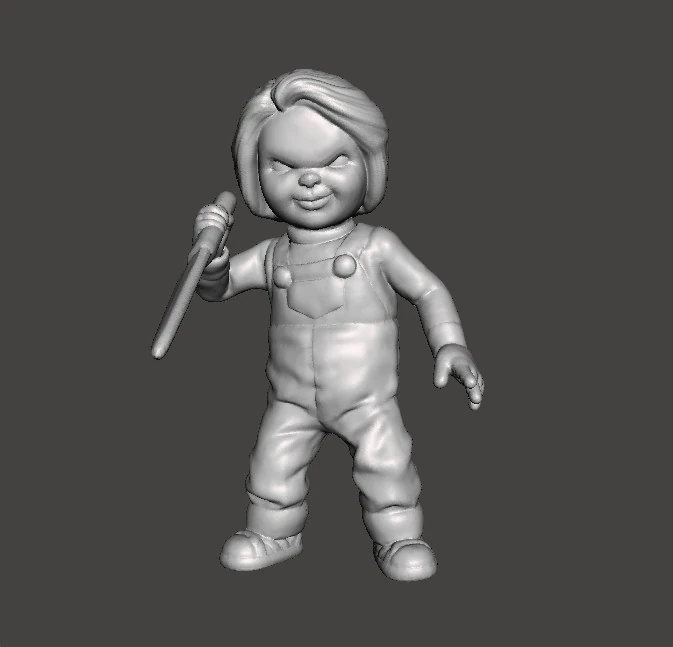CHUCKY CHILDS PLAY MINIATURE MODEL FOR HORROR OR FANTASY GAMES RPG DND 3D Print Model .c4d .max .obj .3ds .fbx .stl .blend 