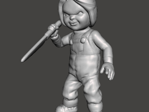 CHUCKY CHILDS PLAY MINIATURE MODEL FOR HORROR OR FANTASY GAMES RPG DND 3D 프린트 모델