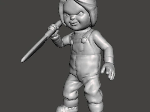 CHUCKY CHILDS PLAY MINIATURE MODEL FOR HORROR OR FANTASY GAMES RPG DND 3D Print Model