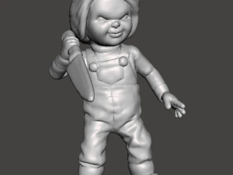 CHUCKY CHILDS PLAY MINIATURE MODEL FOR HORROR OR FANTASY GAMES RPG DND 3D Print Model