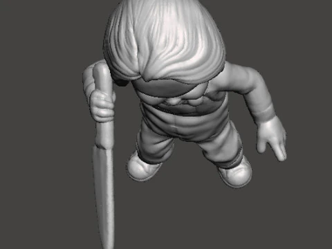 CHUCKY CHILDS PLAY MINIATURE MODEL FOR HORROR OR FANTASY GAMES RPG DND 3D Print Model