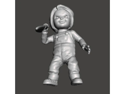 CHUCKY CHILDS PLAY MINIATURE MODEL FOR HORROR OR FANTASY GAMES RPG DND 3D Print Model