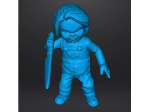 CHUCKY CHILDS PLAY MINIATURE MODEL FOR HORROR OR FANTASY GAMES RPG DND 3D Print Model