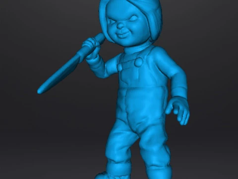 CHUCKY CHILDS PLAY MINIATURE MODEL FOR HORROR OR FANTASY GAMES RPG DND 3D Print Model