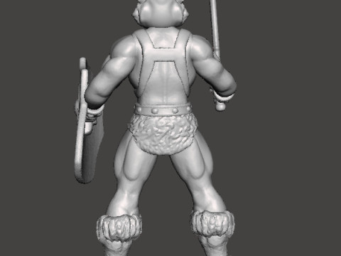 GALAXY WARRIORS TIGER MAN MINIATURE MODEL FIGURE FOR FANTASY GAMES RPG DND 3Dプリントモデル