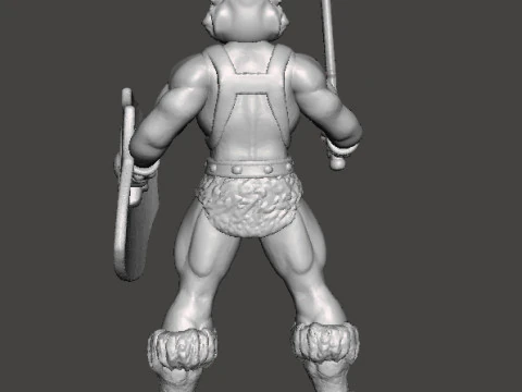 GALAXY WARRIORS TIGER MAN MINIATURE MODEL FIGURE FOR FANTASY GAMES RPG DND 3D Print Model