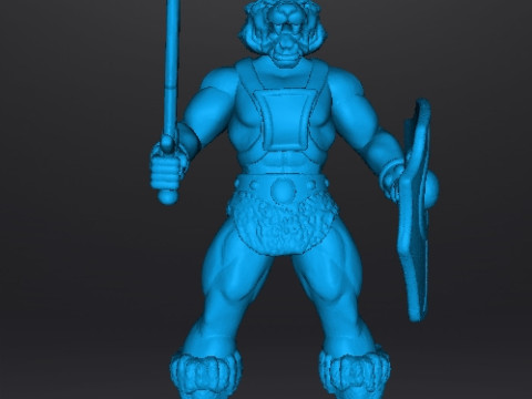 GALAXY WARRIORS TIGER MAN MINIATURE MODEL FIGURE FOR FANTASY GAMES RPG DND 3Dプリントモデル