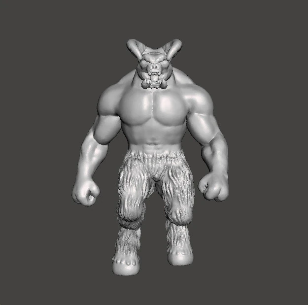 BARON OF HELL CLASSIC DEMON MINIATURE MODEL FIGURE FOR FANTASY OR SCIFI GAMES RPG DND 3D Print Model .c4d .max .obj .3ds .fbx .stl .blend 