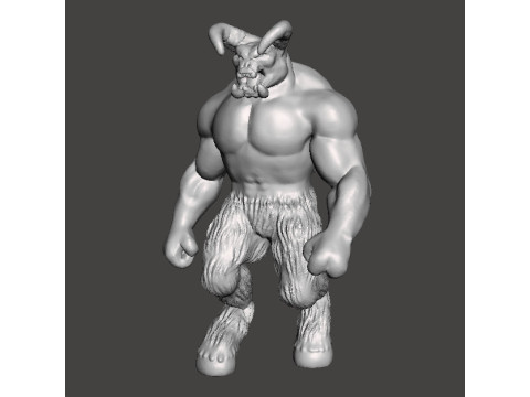 BARON OF HELL CLASSIC DEMON MINIATURE MODEL FIGURE FOR FANTASY OR SCIFI GAMES RPG DND 3D Print Model