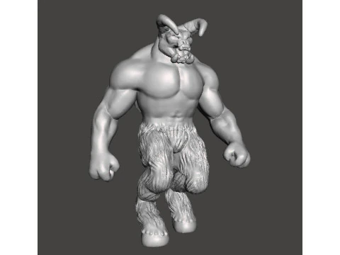 BARON OF HELL CLASSIC DEMON MINIATURE MODEL FIGURE FOR FANTASY OR SCIFI GAMES RPG DND 3D Print Model