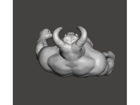 BARON OF HELL CLASSIC DEMON MINIATURE MODEL FIGURE FOR FANTASY OR SCIFI GAMES RPG DND 3D Print Model