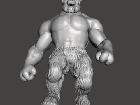 BARON OF HELL CLASSIC DEMON MINIATURE MODEL FIGURE FOR FANTASY OR SCIFI GAMES RPG DND 3D Print Model