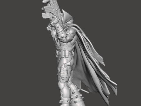 SPAWN COMMANDO MINIATURE MODEL FOR FANTASY SCIFI OR SUPERHERO GAMES RPG DND Model Cetak 3D