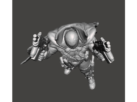 SPAWN COMMANDO MINIATURE MODEL FOR FANTASY SCIFI OR SUPERHERO GAMES RPG DND Model Cetak 3D
