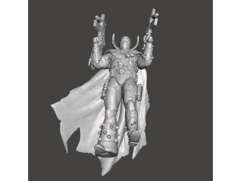 SPAWN COMMANDO MINIATURE MODEL FOR FANTASY SCIFI OR SUPERHERO GAMES RPG DND Model Cetak 3D
