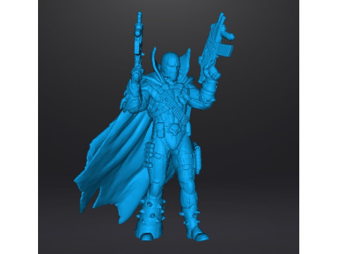 SPAWN COMMANDO MINIATURE MODEL FOR FANTASY SCIFI OR SUPERHERO GAMES RPG DND Model Cetak 3D
