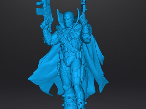 SPAWN COMMANDO MINIATURE MODEL FOR FANTASY SCIFI OR SUPERHERO GAMES RPG DND Model Cetak 3D