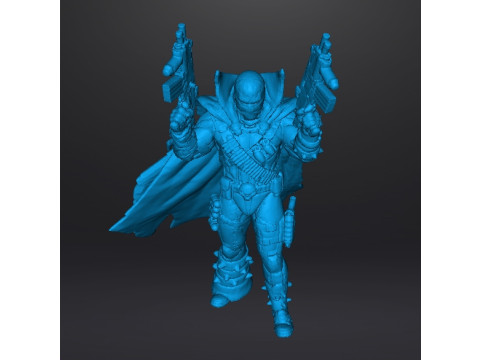 SPAWN COMMANDO MINIATURE MODEL FOR FANTASY SCIFI OR SUPERHERO GAMES RPG DND Model Cetak 3D