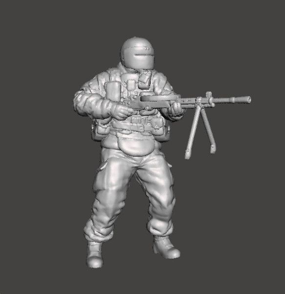 TACHANKA OPERATOR MINIATURE MODEL FOR SCIFI OR WARGAMES RPG DND 3D Print Model .c4d .max .obj .3ds .fbx .stl .blend