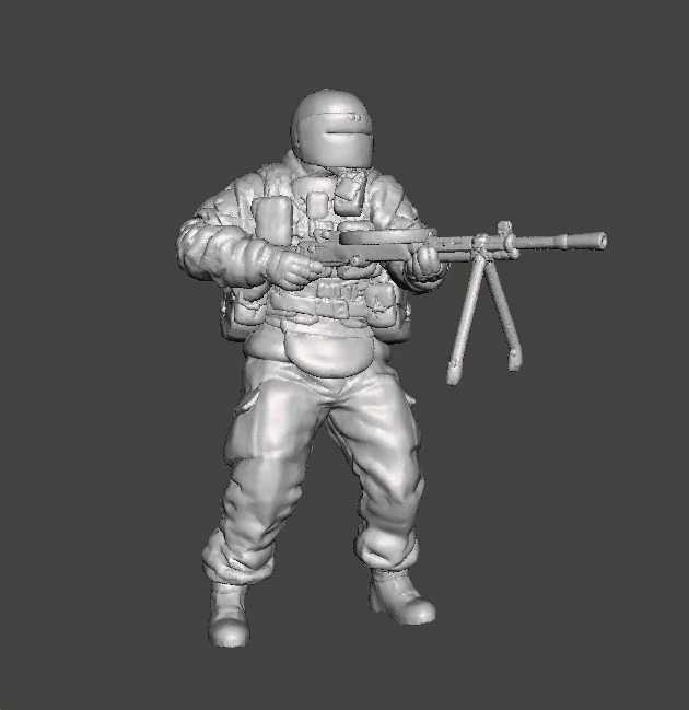 TACHANKA OPERATOR MINIATURE MODEL FOR SCIFI OR WARGAMES RPG DND 3D Print Model .c4d .max .obj .3ds .fbx .stl .blend