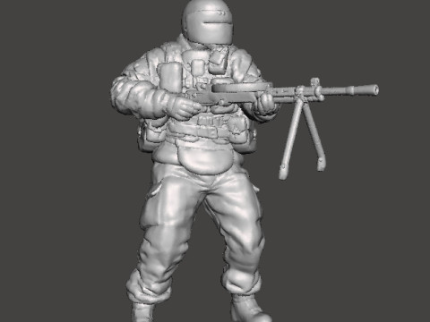 TACHANKA OPERATOR MINIATURE MODEL FOR SCIFI OR WARGAMES RPG DND Modelo de impresión 3D
