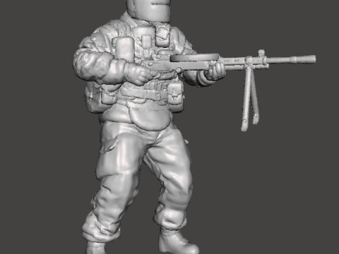 TACHANKA OPERATOR MINIATURE MODEL FOR SCIFI OR WARGAMES RPG DND 3D Print Model