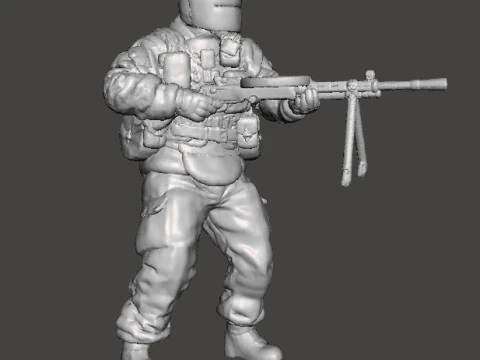 TACHANKA OPERATOR MINIATURE MODEL FOR SCIFI OR WARGAMES RPG DND 3D Print Model