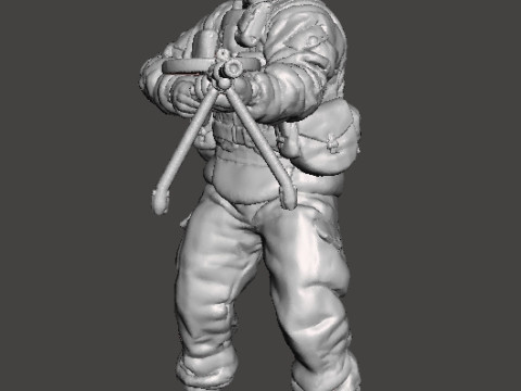 TACHANKA OPERATOR MINIATURE MODEL FOR SCIFI OR WARGAMES RPG DND 3D Print Model