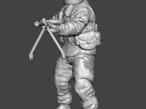 TACHANKA OPERATOR MINIATURE MODEL FOR SCIFI OR WARGAMES RPG DND 3D Print Model