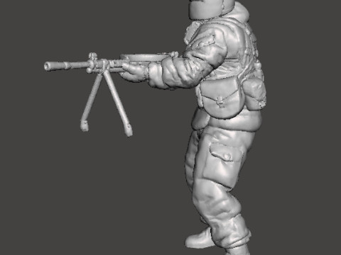 TACHANKA OPERATOR MINIATURE MODEL FOR SCIFI OR WARGAMES RPG DND 3D Print Model