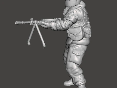 TACHANKA OPERATOR MINIATURE MODEL FOR SCIFI OR WARGAMES RPG DND 3D Print Model