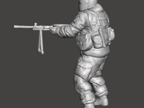 TACHANKA OPERATOR MINIATURE MODEL FOR SCIFI OR WARGAMES RPG DND 3D Print Model