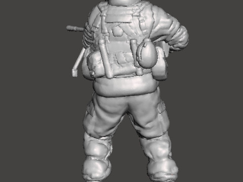 TACHANKA OPERATOR MINIATURE MODEL FOR SCIFI OR WARGAMES RPG DND 3D Print Model