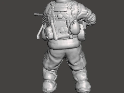 TACHANKA OPERATOR MINIATURE MODEL FOR SCIFI OR WARGAMES RPG DND 3D Print Model