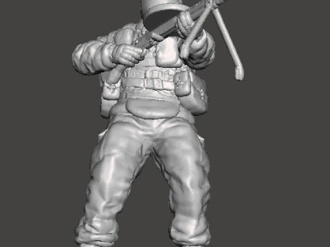 TACHANKA OPERATOR MINIATURE MODEL FOR SCIFI OR WARGAMES RPG DND 3D Print Model